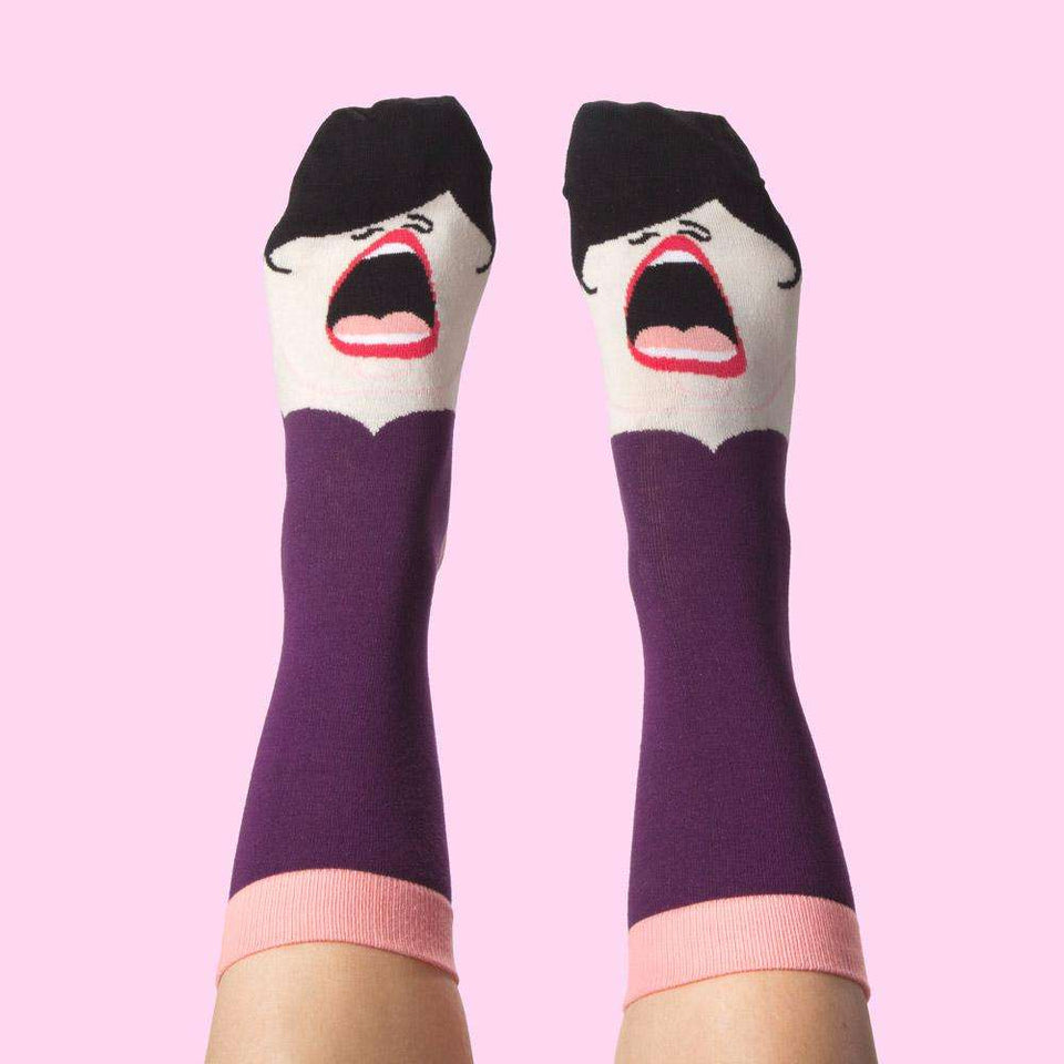 La Diva Opera Socks - Funny Gifts for Opera Lovers - ChattyFeet